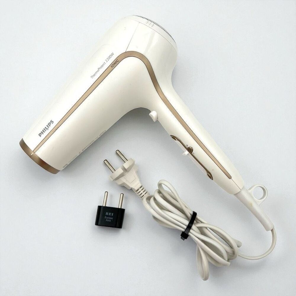 Philips 2200W Thermoprotect Professional Salon Hair Blow Dryer EURO Plug Travel